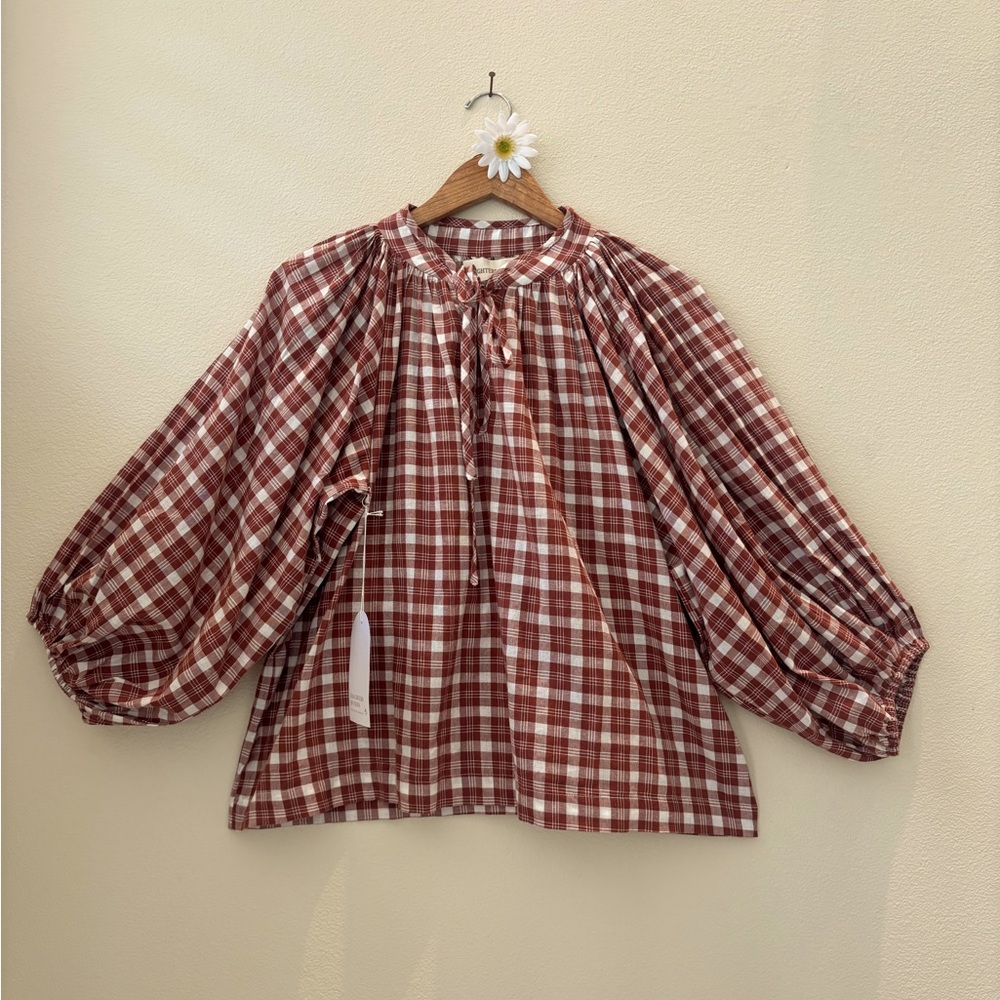 Daughters of India Poet Blouse NWT - Picture 2 of 14